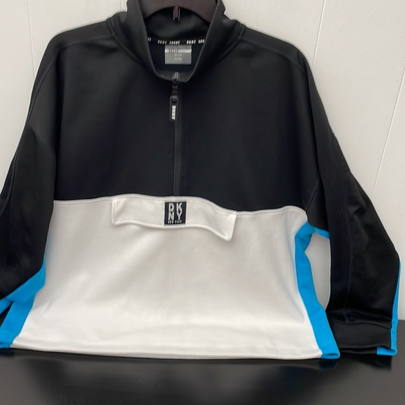 DKNY Sport Womens XXL Colorblock Half-zip Athleisure Long Sleeve Pullover - Picture 2 of 11